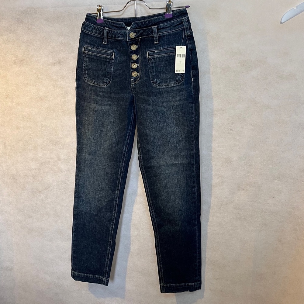 ANTHROPOLOGIE PILCRO High Rise Slim Ankle Button front JEANS size 25 - Picture 5 of 10